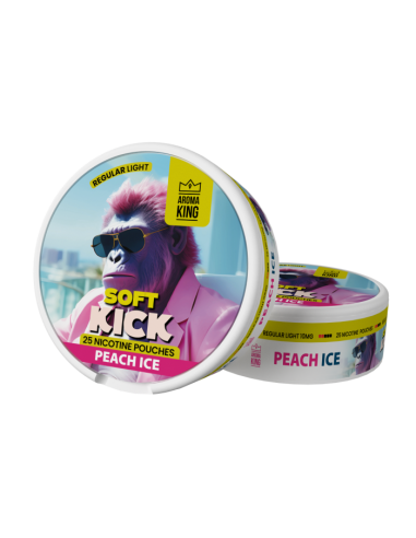 AK Soft Kick Nicotines Pouches - Peach Ice 10mg