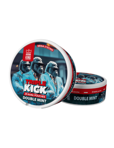 AK Triple Kick Nicotines Pouches - Double Mint 0mg