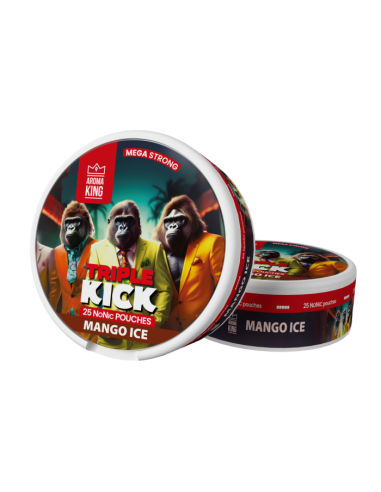 AK Triple Kick Nicotines Pouches - Mango Ice 0mg