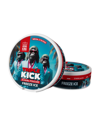 AK Triple Kick Nicotines Pouches - Freeze Ice 0mg