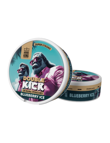 AK Double Kick Nicotines Pouches - Blueberry Ice 0mg