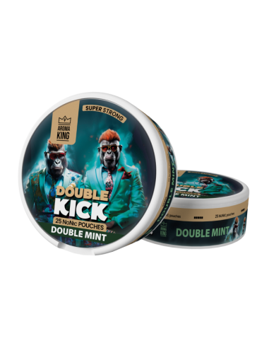 AK Double Kick Nicotines Pouches - Double Mint 0mg