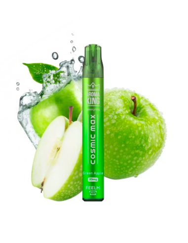 Pod Desechable AK Cosmic Max Green Apple by Aroma King 20mg