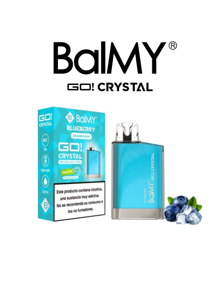 Pod Desechable Blueberry 0mg by Balmy GO Crystal