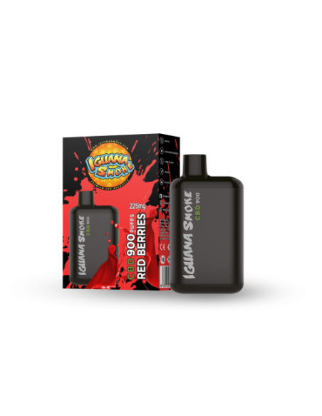 Red Berries Pocket CBD 900 puffs by Iguana Smoke