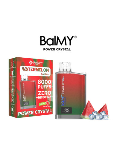 Pod Desechable Watermelon 0mg by Balmy Power Crystal