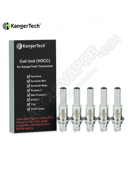 Kanger VOCC Resistencias PAck 5