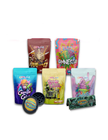 Pack 5 flores CBD 3gr by Opium