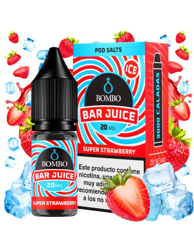 Super Strawberry Ice 10mg - Bar Juice...
