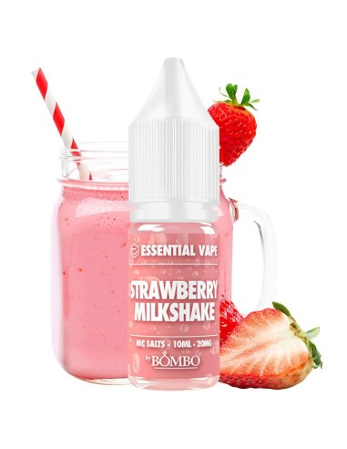 Strawberry Milkshake 10ml - Essential Vape Nic Salts by Bombo