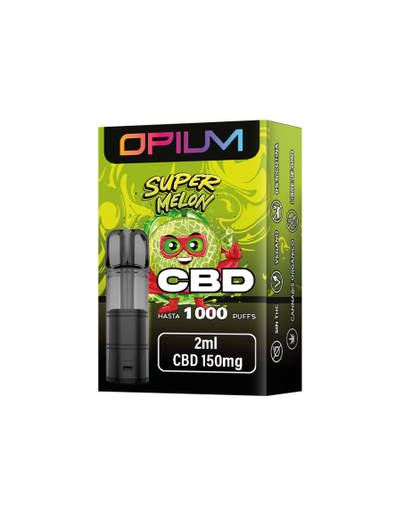 Cartucho Desechable Super Melon CBD 2ml by Opium
