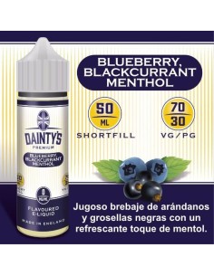 Dainty's Premium Blueberry Blackcurrant Menthol 50ML 2